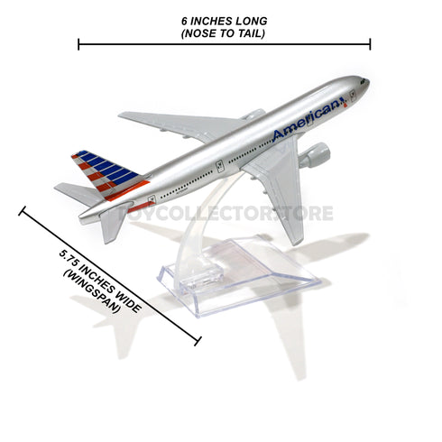 American Airline airplane model toy diecast Jet Boeing 777 aircraft
